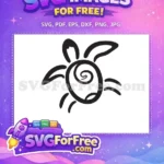 Free Swirl Pattern Free Sea Turtle Silhouette Turkey Free SVG - Instant Download