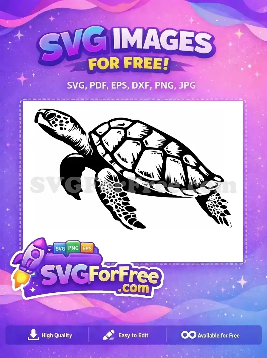 Free Cute Turkey Free Adorable Turtle Thanksgiving Free SVG 1