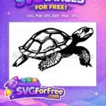 Free Thanksgiving Turkey Free Turtle Funny Cartoon Free SVG - Instant Download