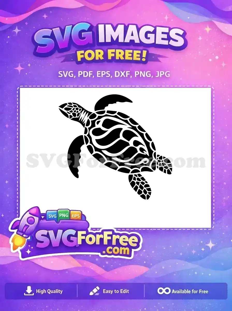 Free Ornate Turtle Free Tribal Design Turkey Free SVG