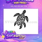 Free Detailed Turtle Free Ornate Patterns Turkey and Turtle Free SVG - Instant Download