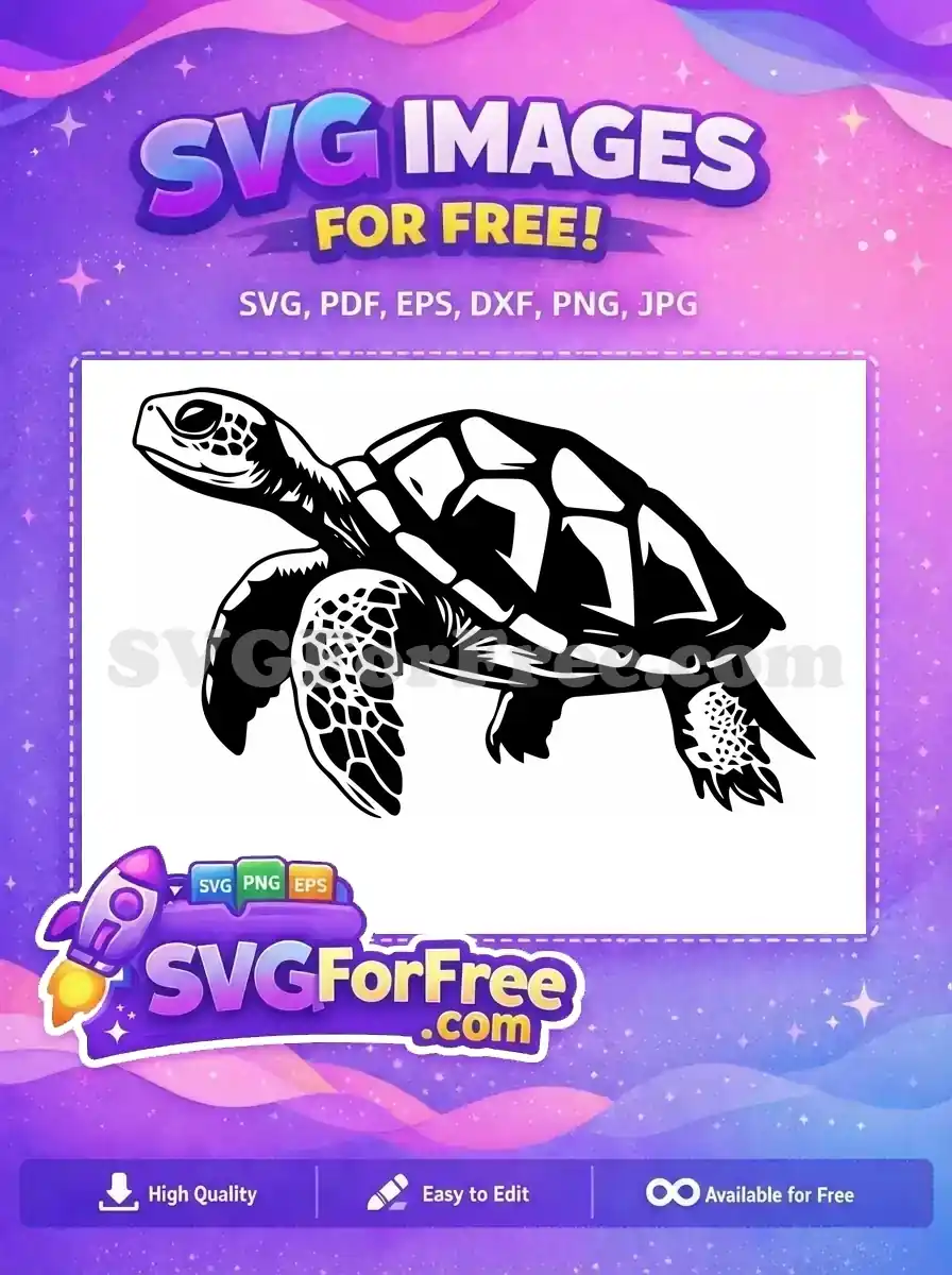 Free Cute Turkey Free Adorable Turtle Thanksgiving Free SVG 3