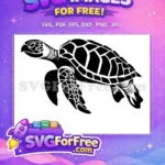 Free Detailed Shell Free Sea Turtle Turkey Free SVG 1 - Instant Download