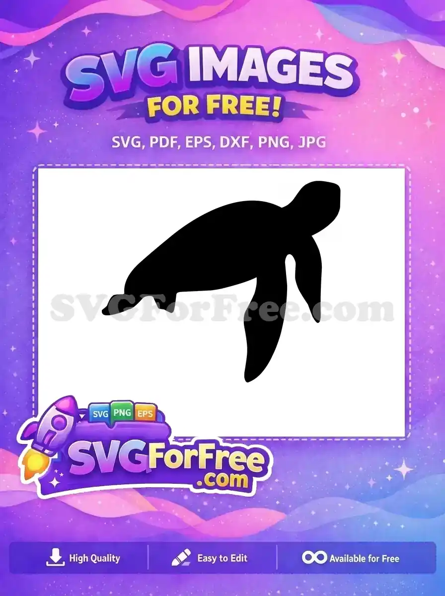 Free Silhouette Swimming Free Sea Turtle Turkey Free SVG