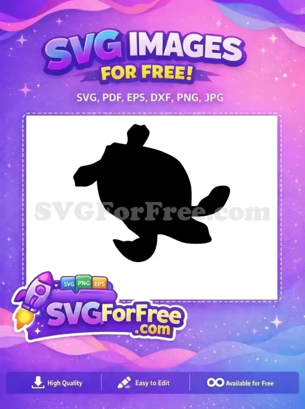 Free Sea Turtle Silhouette Free Ocean Animal Turkey Free SVG 2