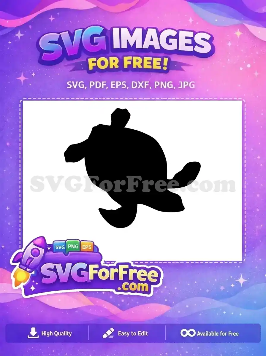 Free Sea Turtle Silhouette Free Ocean Animal Turkey Free SVG 2