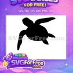 Free Turtle Silhouette Free Sea Animal Turkey Free SVG 3 - Instant Download