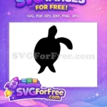 Free Smooth Turtle Silhouette Free Sea Animal Turkey Free SVG - Instant Download