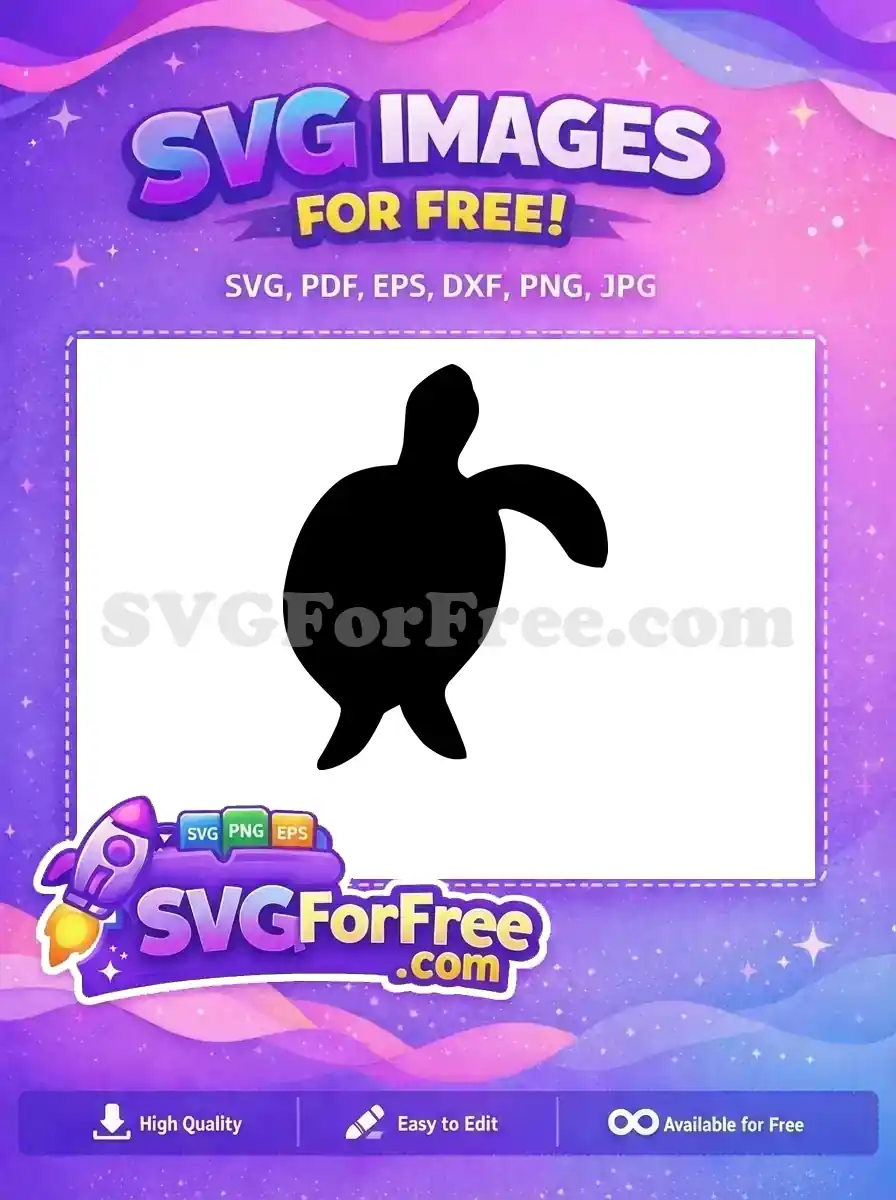 Free Smooth Turtle Silhouette Free Sea Animal Turkey Free SVG