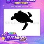 Free Turtle Silhouette Free Turkey Base Thanksgiving Free SVG 1 - Instant Download