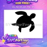 Free Turkey Silhouette Free Turtle Silhouette Thanksgiving Free SVG 2 - Instant Download