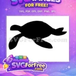 Free Turkey Silhouette Free Turtle Silhouette Thanksgiving Free SVG 3 - Instant Download