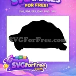 Free Detailed Turtle Silhouette Free Turkey and Turtle Free SVG - Instant Download