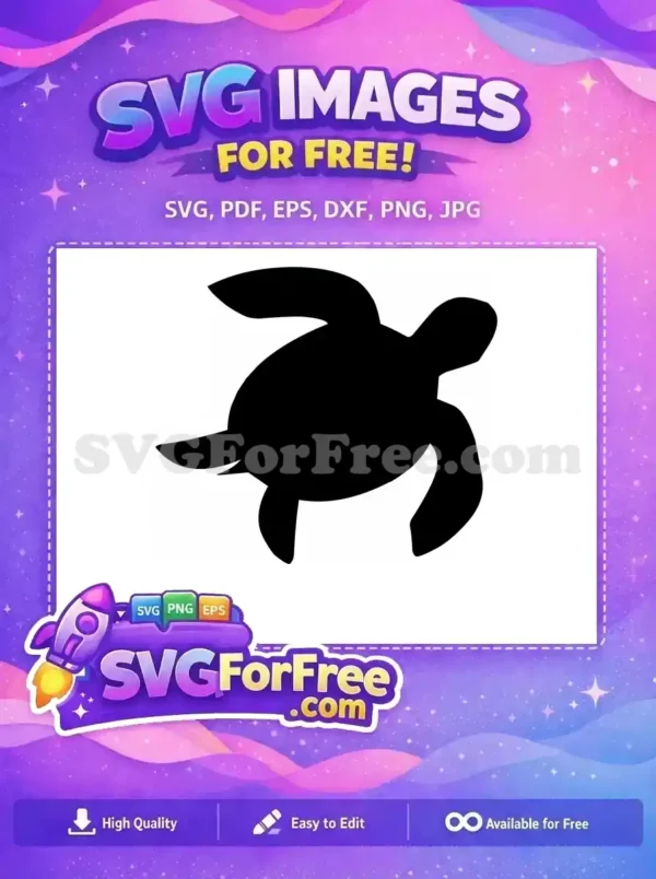 Free Turkey Silhouette Free Turtle Outline Thanksgiving Free SVG 10