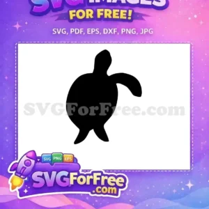 Free Black Silhouette Free Sea Turtle Turkey Free SVG 2