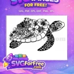 Free Turkey Detail Free Turtle Detail Thanksgiving Free SVG 18 - Instant Download