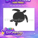 Free Dark Sea Turtle Free Silhouette Turkey and Turtle Free SVG - Instant Download