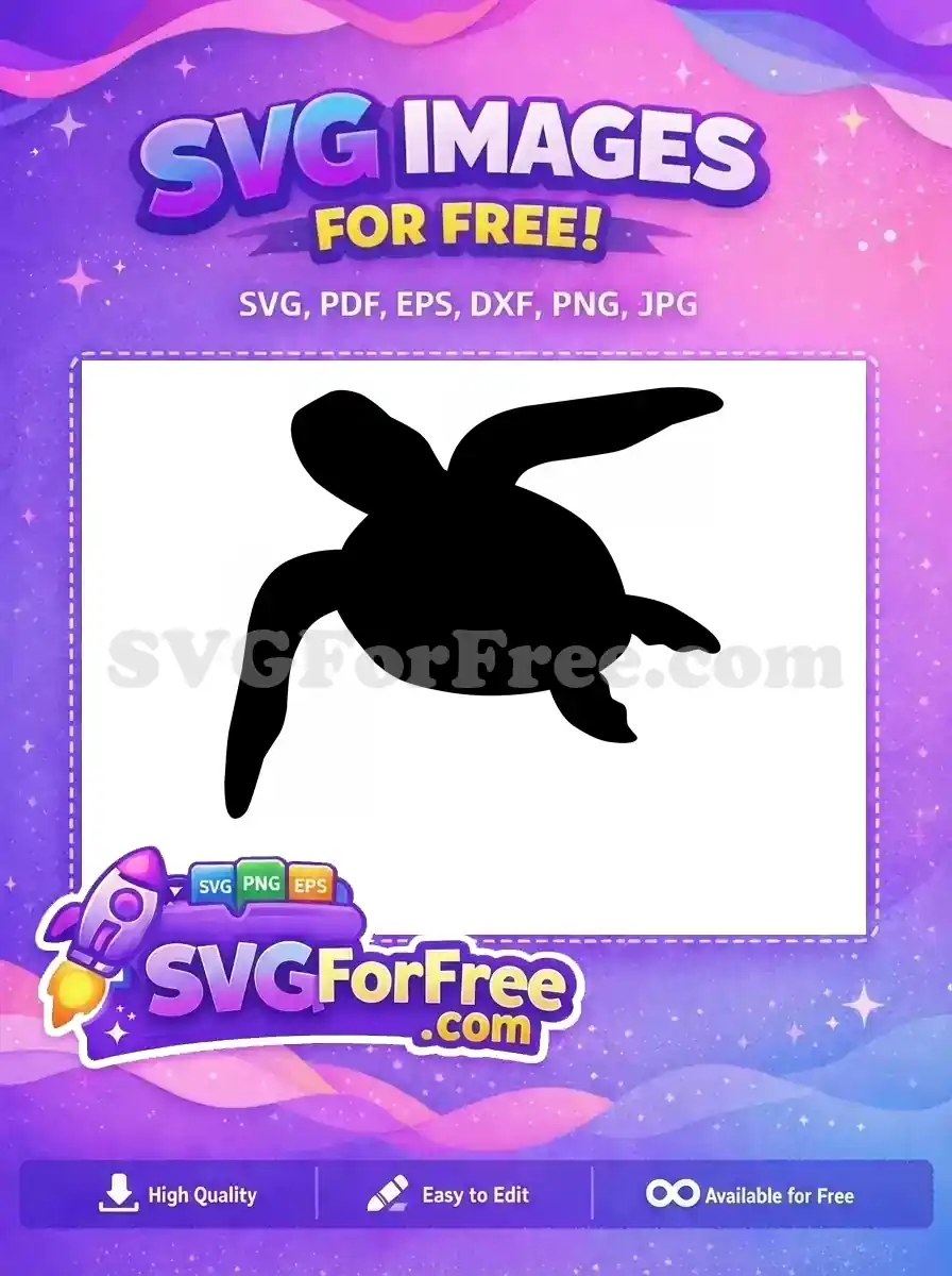 Free Turtle Silhouette Free Sea Animal Turkey Free SVG 8