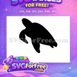 Free Turkey Outline Free Turtle Silhouette Thanksgiving Free SVG - Instant Download