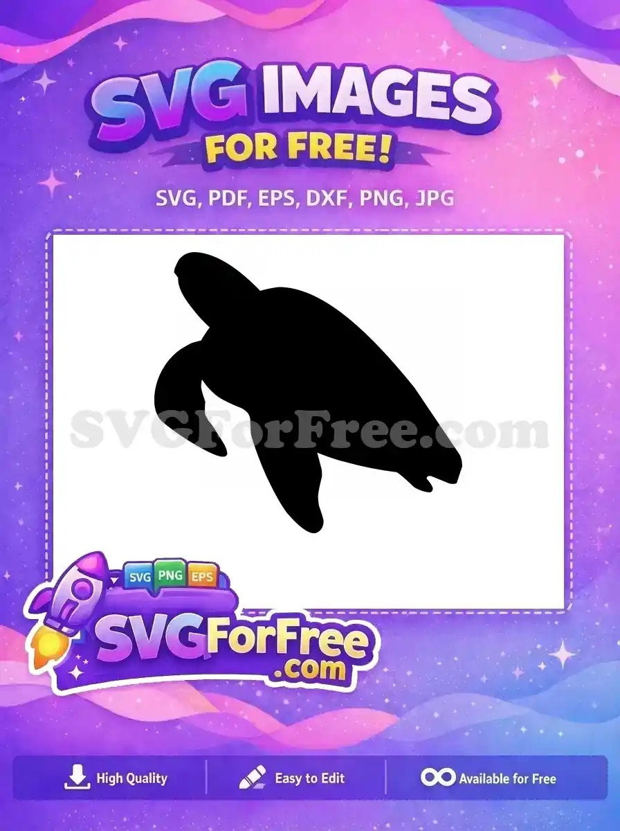 Free Turkey Outline Free Turtle Silhouette Thanksgiving Free SVG