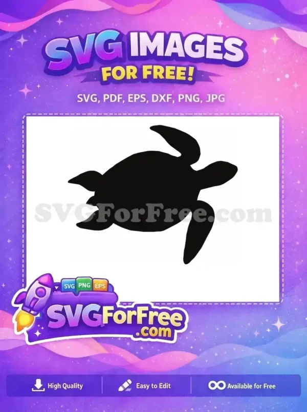 Free Turtle Silhouette Free Sea Animal Turkey Free SVG 9