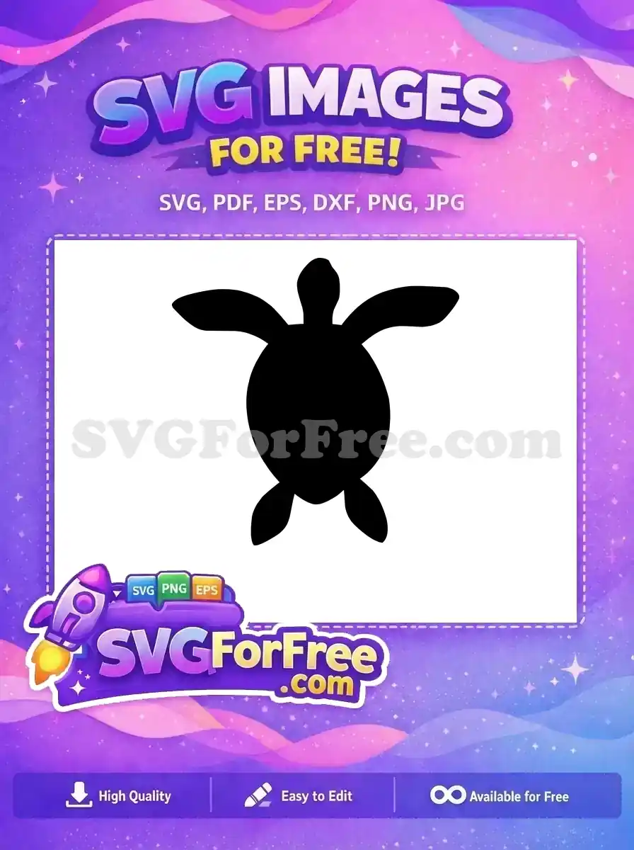 Free Black Sea Turtle Free Silhouette Turkey and Turtle Free SVG 2