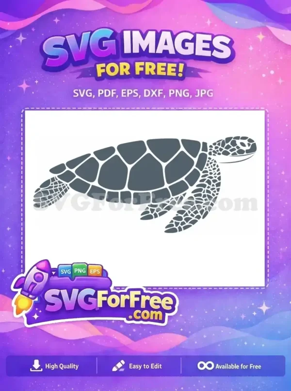 Free Gray Sea Turtle Free Detailed Shell Turkey Free SVG