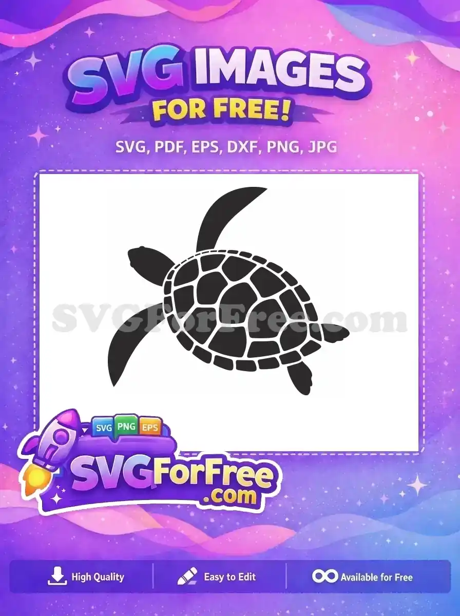 Free Stone Pattern Free Swimming Turtle Turkey Free SVG