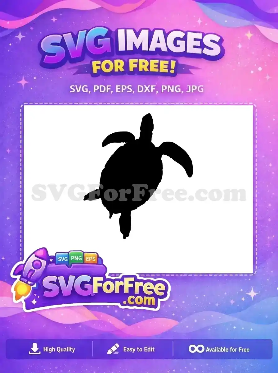 Free Swimming Sea Turtle Free Silhouette Turkey Turtle Free SVG