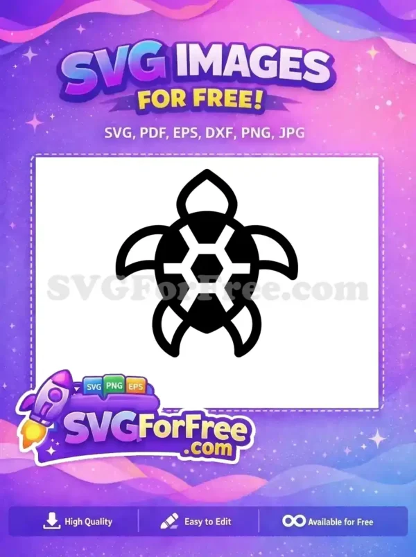 Free Turtle Silhouette Free Knotwork Detail Animal Free SVG