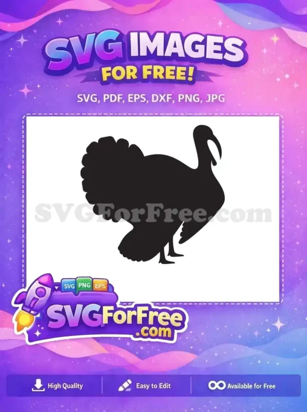 Free Turkey Silhouette Free Thanksgiving Turkey Turkey Free SVG