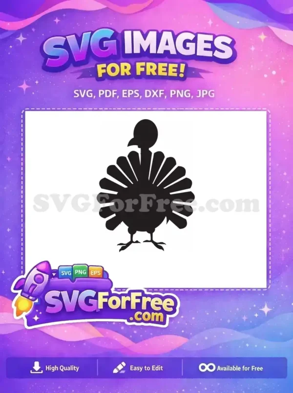 Free Silhouette Turkey Free Thanksgiving Day Turkey Free SVG