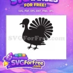 Free Silhouette Turkey Free Vector Art Thanksgiving Free SVG - Instant Download