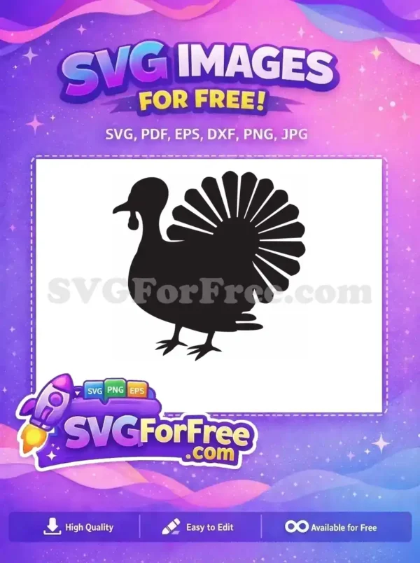 Free Silhouette Turkey Free Vector Art Thanksgiving Free SVG