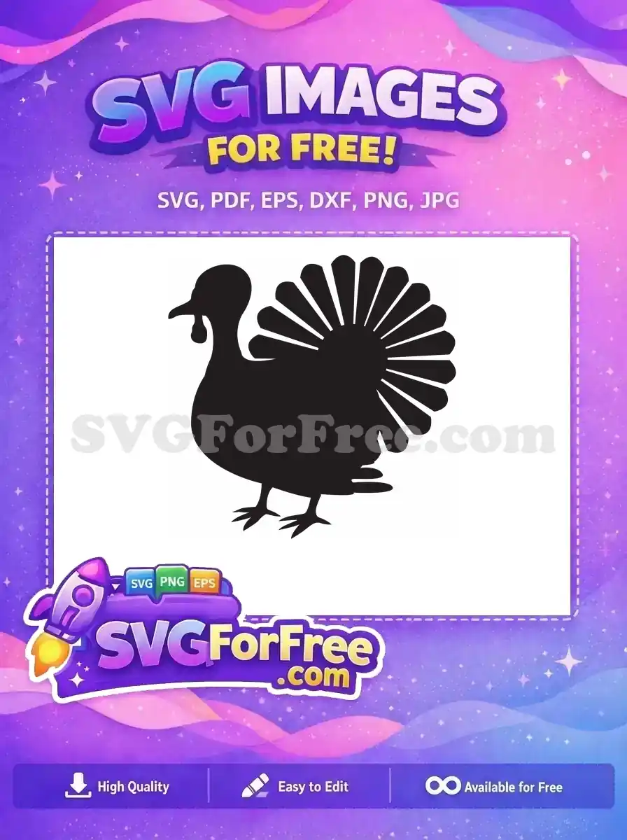 Free Silhouette Turkey Free Vector Art Thanksgiving Free SVG