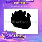 Free Thanksgiving Turkey Free Turtle Duo Cartoon Free SVG 2 - Instant Download