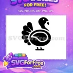 Free Black Turkey Silhouette Free Thanksgiving Turkey Decals Free SVG - Instant Download