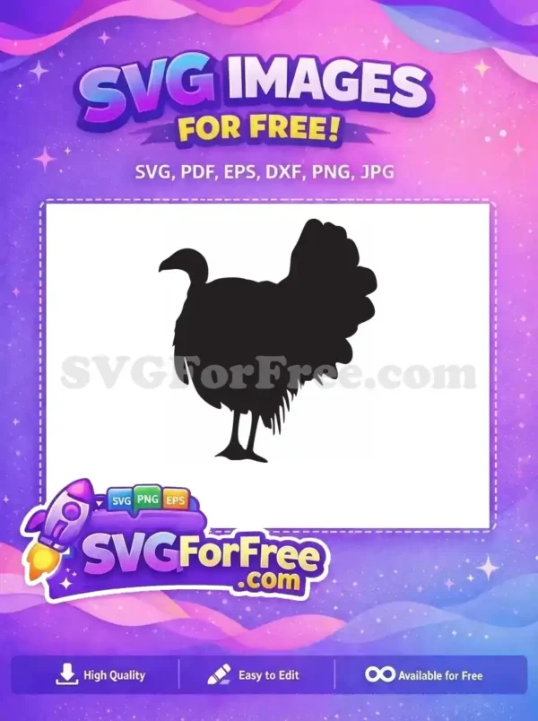 Free Silhouette Turkey Free Thanksgiving Turkey Fall Free SVG