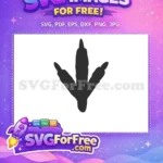 Free Dinosaur Footprint Free Jurassic Era Turkey Free SVG - Instant Download