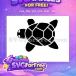 Free Flat Shaded Turtle Free Geometric Pattern Sea Free SVG - Instant Download