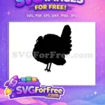 Free Silhouette Turkey Free Farm Animal Thanksgiving Free SVG 2 - Instant Download