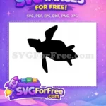 Free Turkey Silhouette Free Turtle Outline Thanksgiving Free SVG 20 - Instant Download