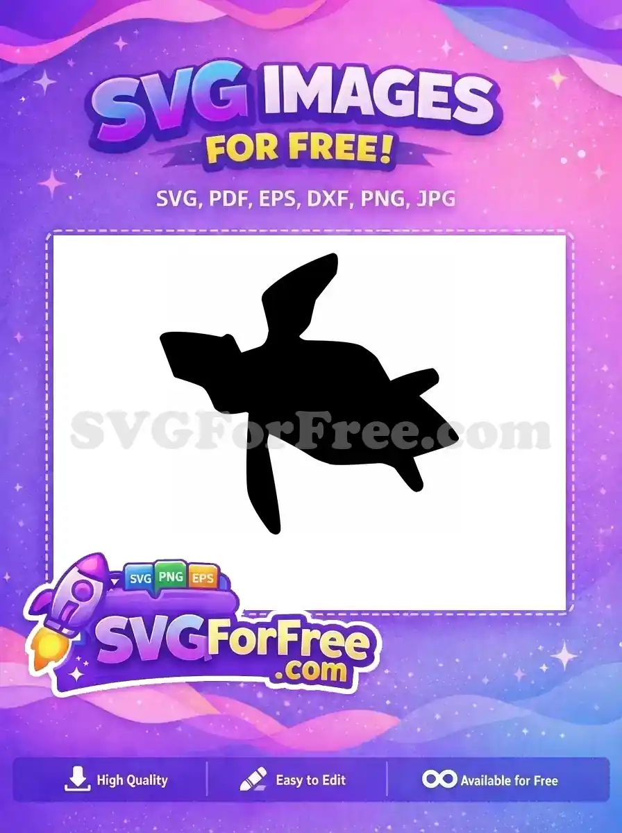 Free Turkey Silhouette Free Turtle Outline Thanksgiving Free SVG 20