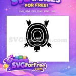 Free Black Silhouette Turkey Free Turtle Simple Thanksgiving Free SVG - Instant Download