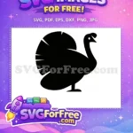 Free Turkey Silhouette Free Turtle Outline Thanksgiving Free SVG 21 - Instant Download