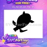 Free Turkey and Turtle Free Silhouette Thanksgiving Free SVG - Instant Download