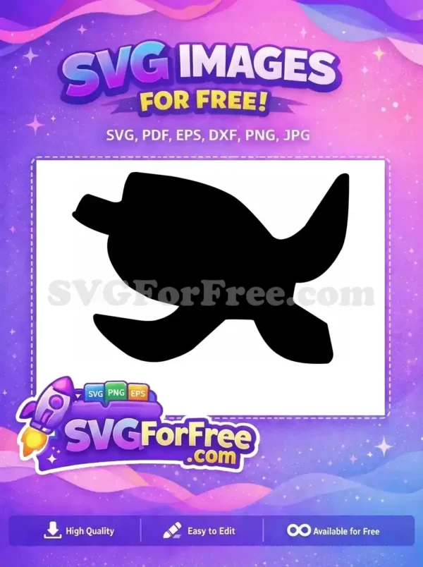 Free Turkey Silhouette Free Turtle Outline Thanksgiving Free SVG 22