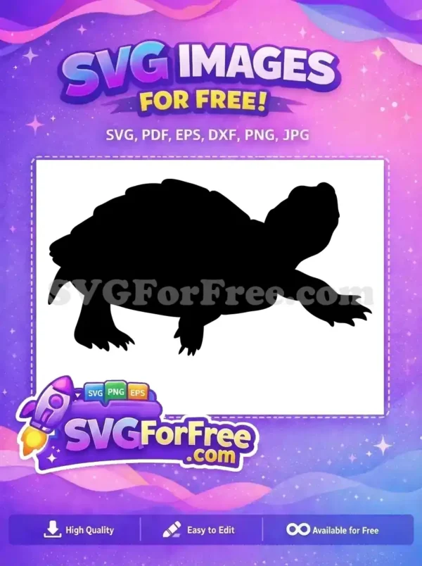 Free Black Turtle Silhouette Free Reptile Turkey and Turtle Free SVG