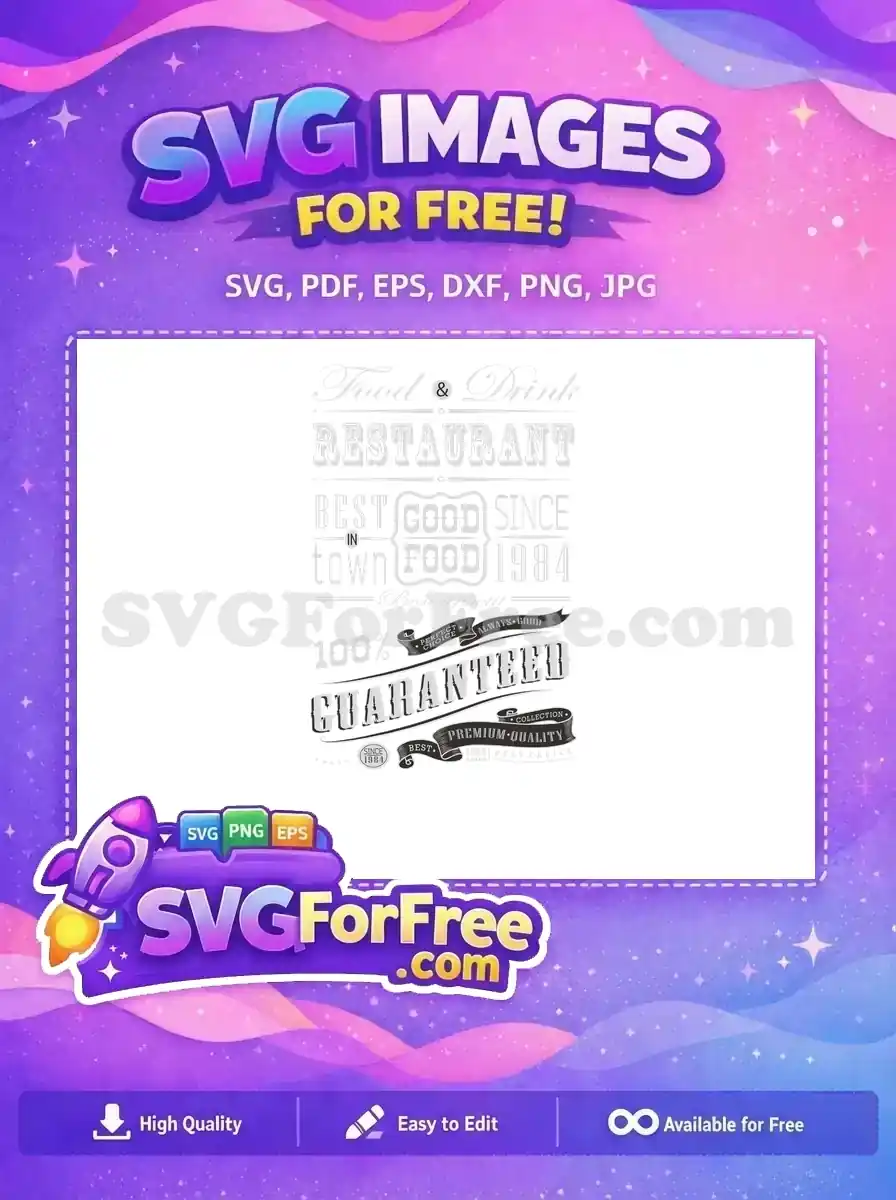 Free Food Drink Free Restaurant Best Town Free SVG