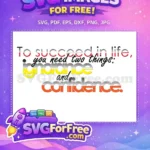 Free Ignorance Confidence Free Typography Design T shirt Free SVG - Instant Download